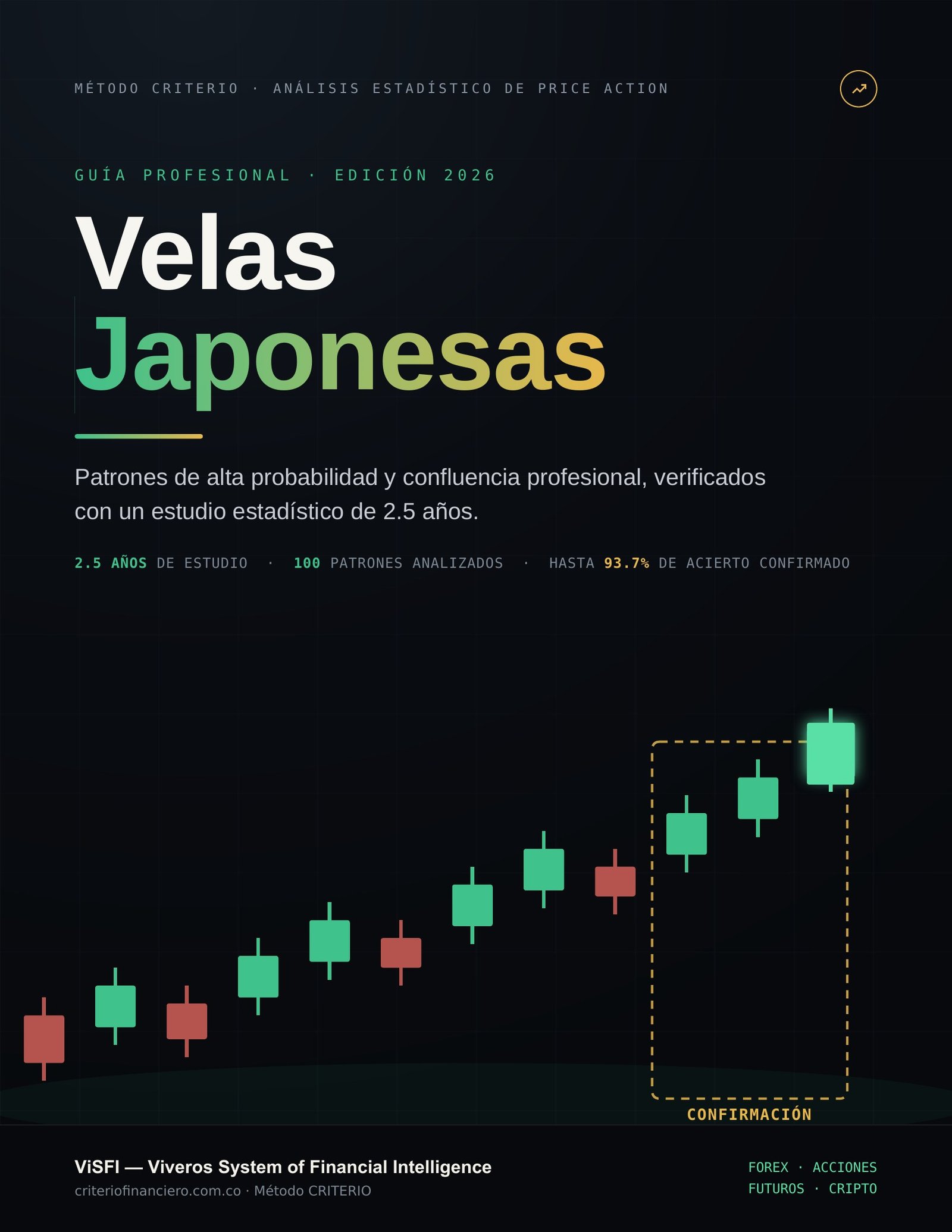 Portada de Velas japonesas, guía profesional de ViSFI